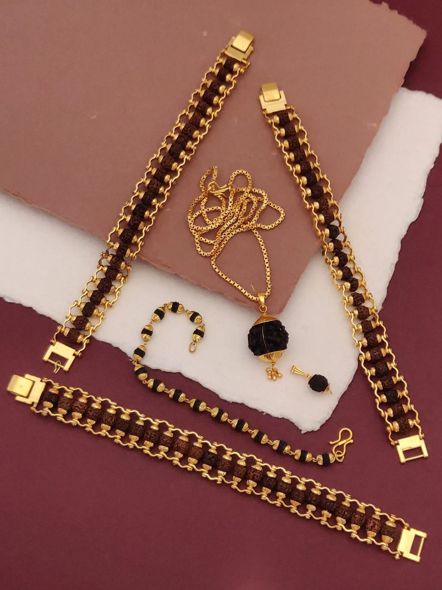 7 pro combo 3 designer bracelets 2 pendents 1 female bra 1 chain