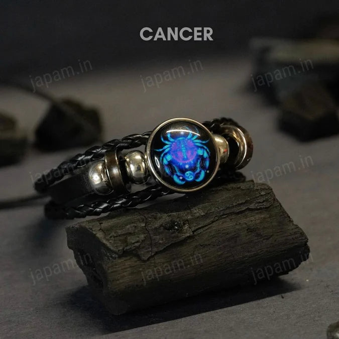 Zodiac Cosmic Leather Bracelet