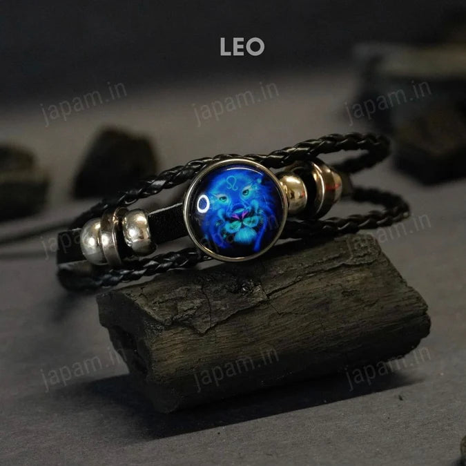 Zodiac Cosmic Leather Bracelet