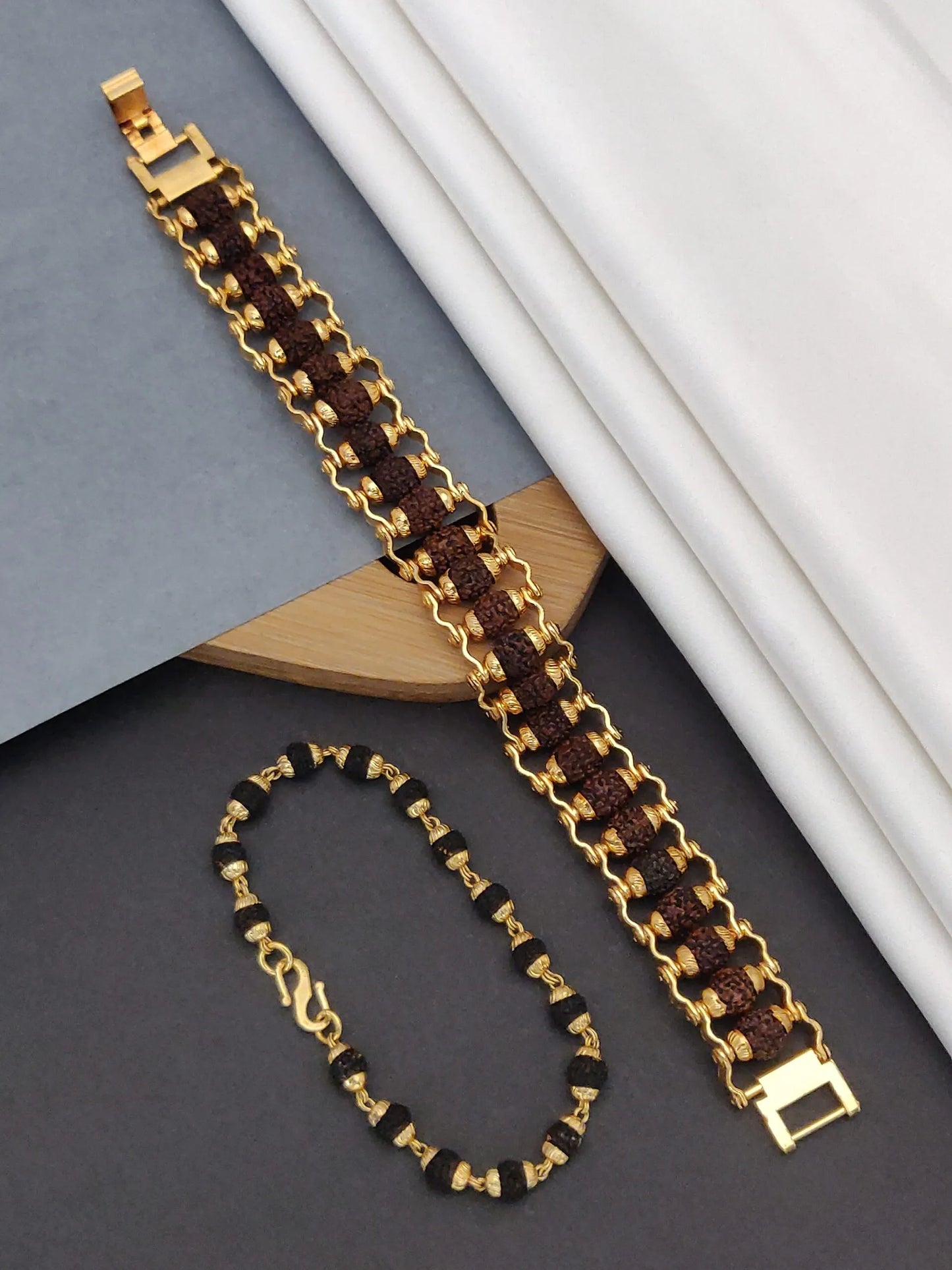 Couple Gold Plated designer bracelet + Gold Plated Female bracelet