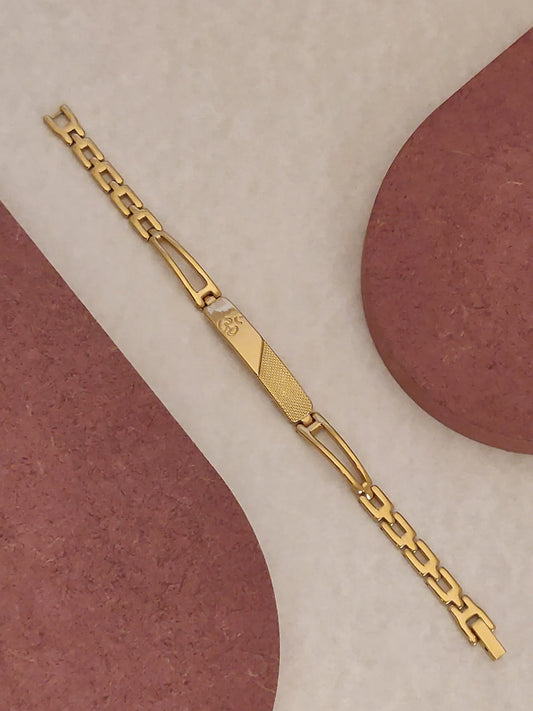 Gold plated female ohm bracelet