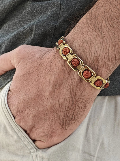 combo 5 mens rudraksh bracelets