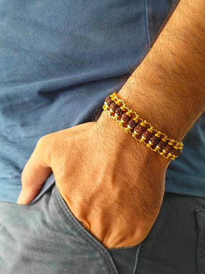 combo 5 mens rudraksh bracelets