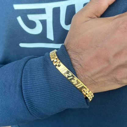 Gold Plated Ram Naam Bracelet