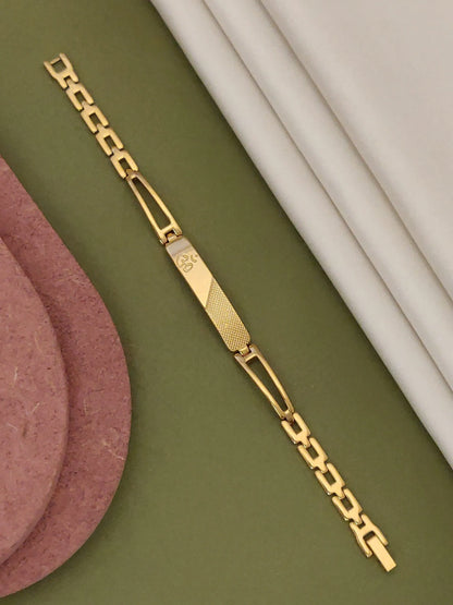 Gold plated female ohm bracelet