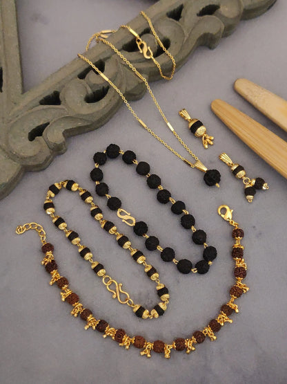 Combo female 3 bracelets 3 pendents+chain